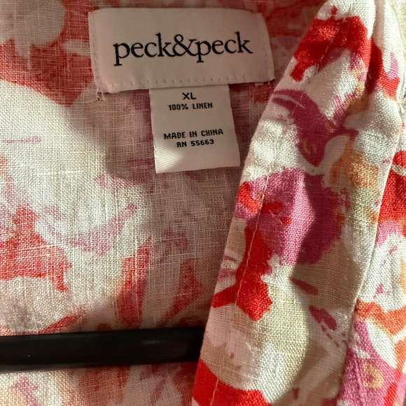 Peck & Peck 100% Linen Blazer XL - Picture 3 of 3